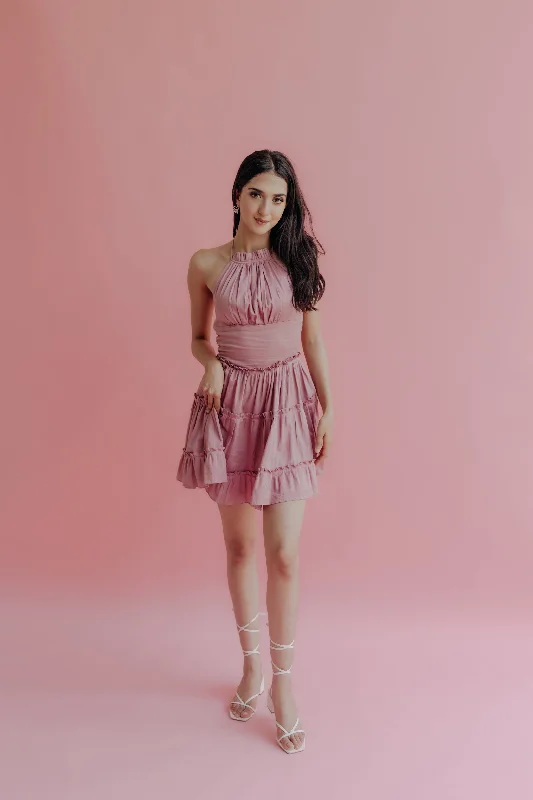 You'Ll Love Us Because Thea Pink Mini Dress