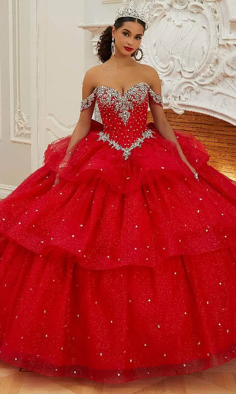 Feminine Dresses for Women in Bold Prints Mori Lee 60207 - Jewel Beaded Quinceanera Ballgown