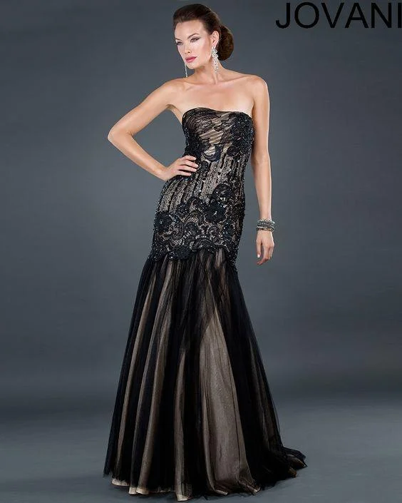 Sophisticated Fashion Jovani 6305 Strapless Mermaid Long Evening Gown