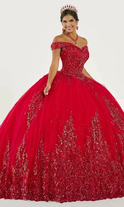 Latest Trends Fiesta Gowns 56501 - Beaded Off-Shoulder Ballgown