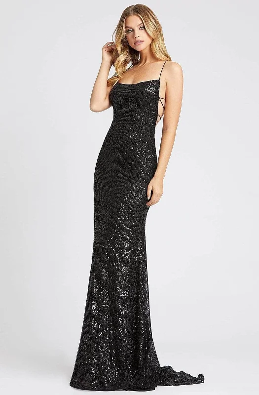 Innovate Your Wardrobe Ieena Duggal 26269I - Scoop Neck Paillette Prom Gown