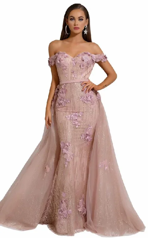 Effortless Everyday Wear Portia And Scarlett 6015S Off Shoulder Long Gown