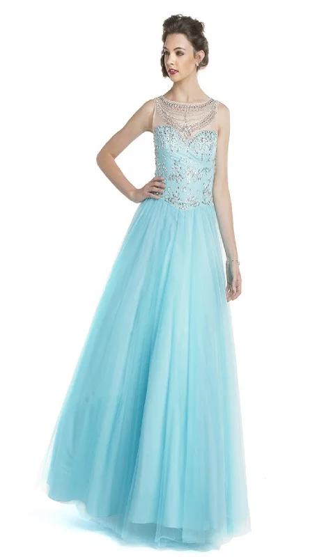 Exclusive Discount Aspeed Design - Embellished Illusion Bateau Evening Gown