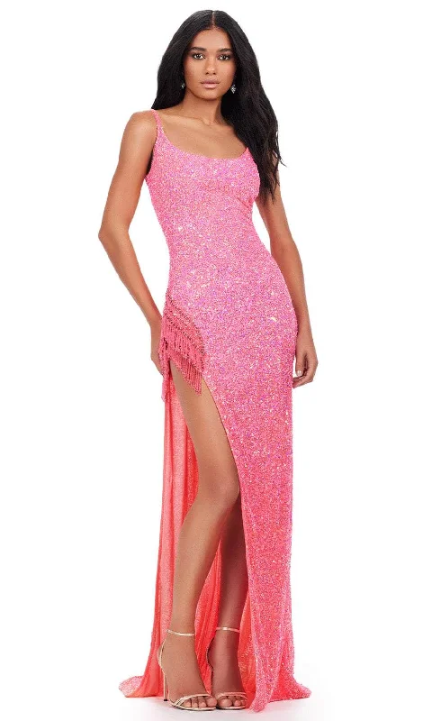 Mega Sales Ashley Lauren 11357 - Scoop Fully Sequin Prom Gown