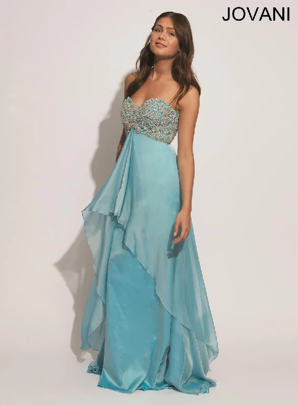 Limited Time Offer Jovani 88229 Strapless Long Prom Gown