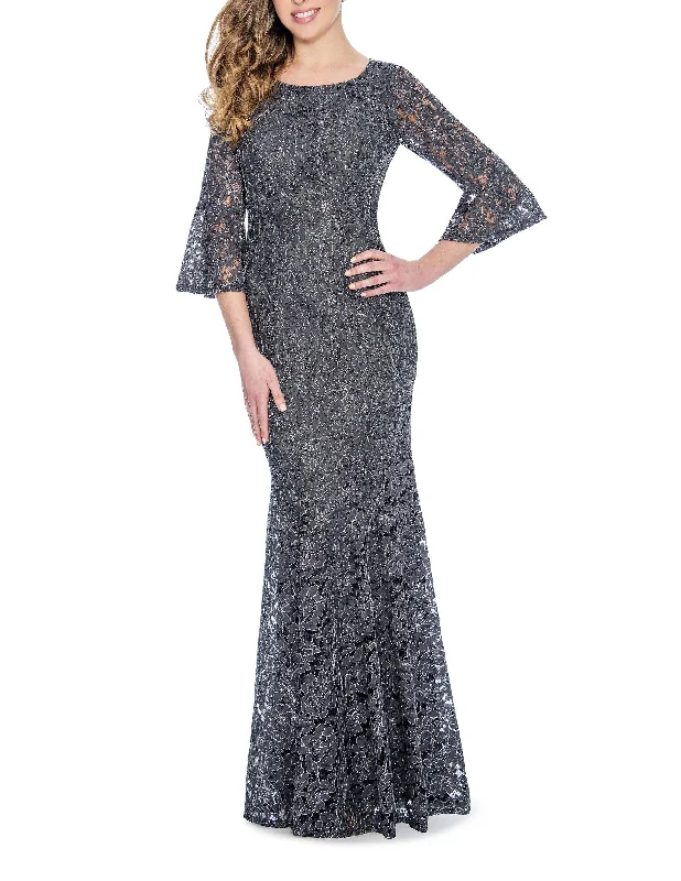 Trendy Women’s Dresses Online Decode 1.8 Bell Sleeve Long Formal Lace Dress Plus Size