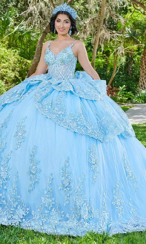 Catch Every Fashion Trend Quinceanera Collection 26077 - Sleeveless Lace Applique Ballgown