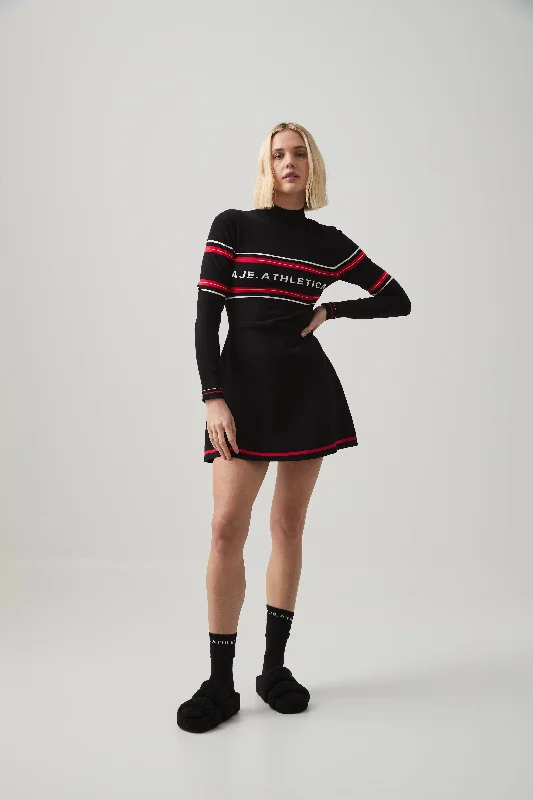 Designer Women’s Fashion Online Logo Knit Mini Dress 810