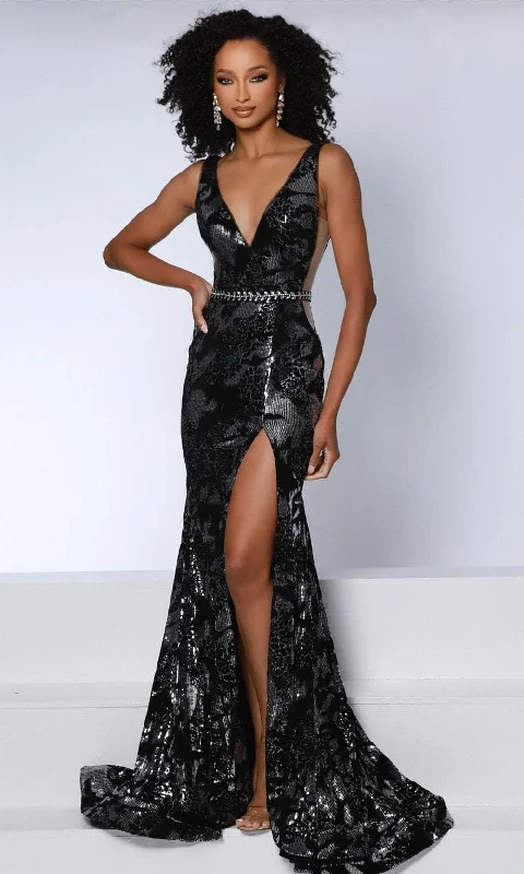 Women’s Evening Wear Johnathan Kayne 2919 - V-Back Sequin Evening Gown