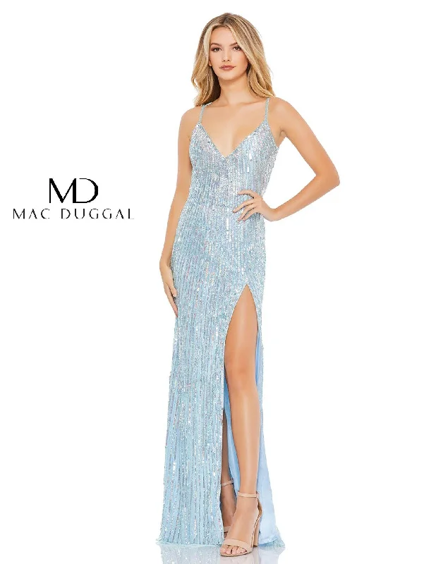 Clothes Sales Mac Duggal 5366 Prom Long Beaded Sequins Dress