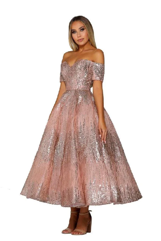 Exclusive Women’s Fashion Collection Portia And Scarlett 6365 Prom Off Shoulder Dress