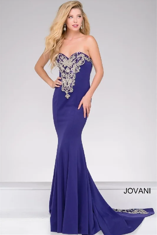 Break Fashion Norms Jovani 20015 Strapless Long Formal Prom Dress