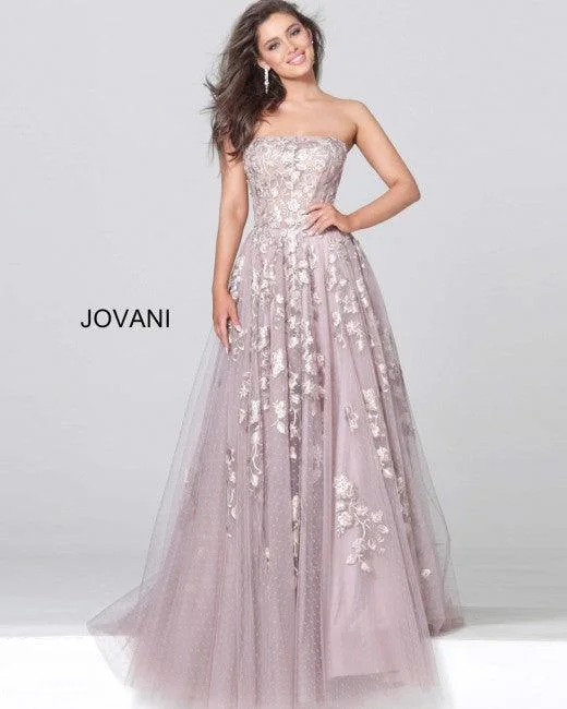 Day To Night Styles Jovani 03347 Long Formal Strapless Prom Dress