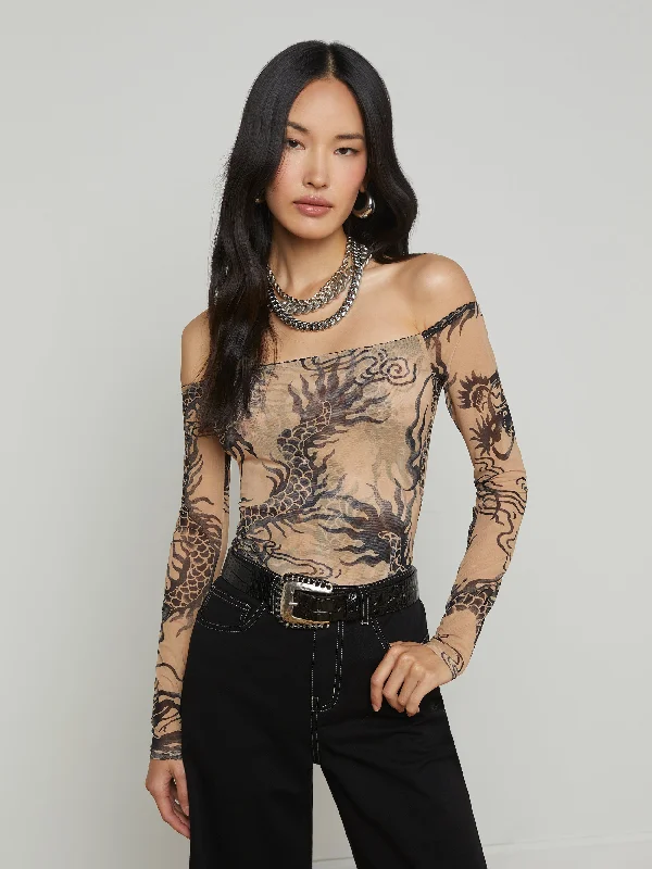 Chic & Cozy Collection Peonie Off-The-Shoulder Bodysuit