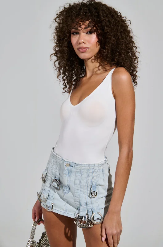 Unleash Your Style TIME TO GO BODYSUIT IN WHITE