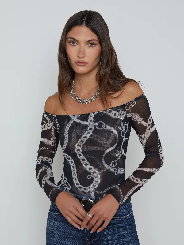 Trendy Urban Attire Peonie Off-The-Shoulder Bodysuit