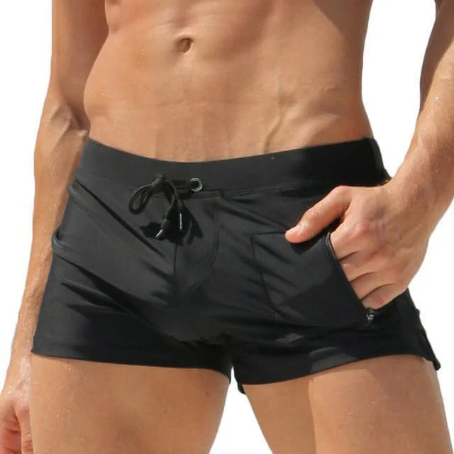 Trend Alert Low Waist Men's Swim Trunks