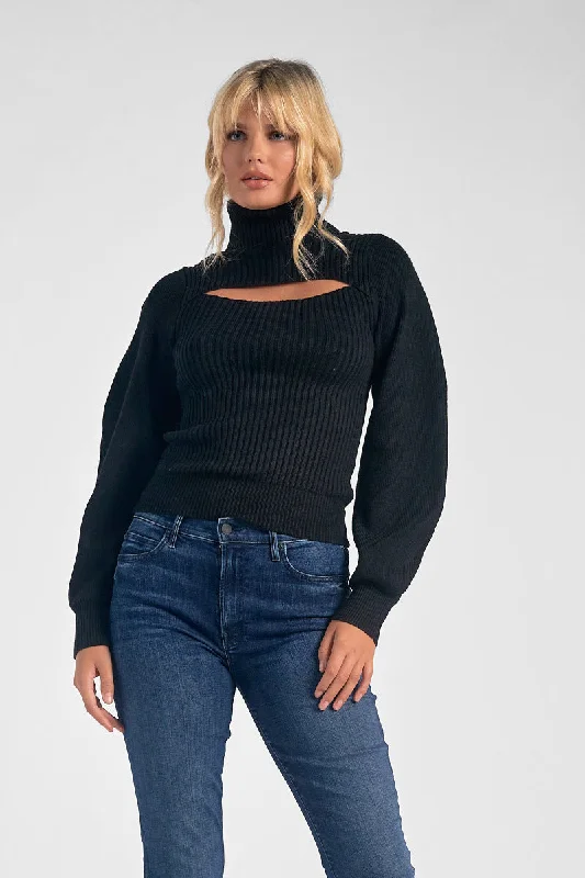 Wardrobe Refresh Elk Cutout Sweater