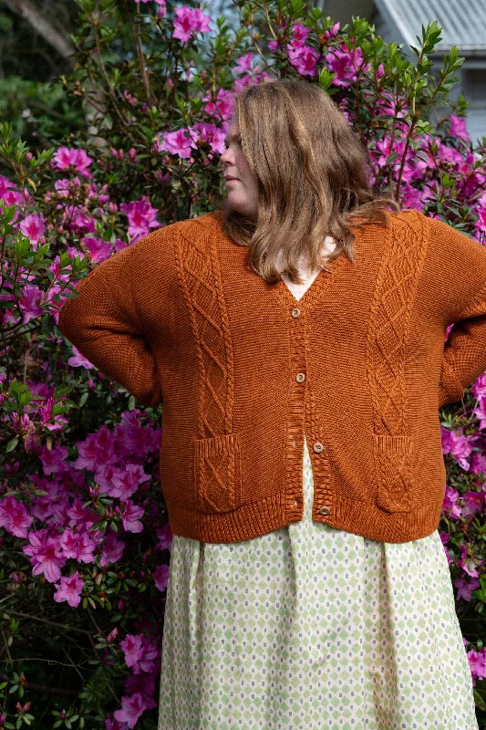 Dive Into Trendy Styles Charli Cardigan Rust