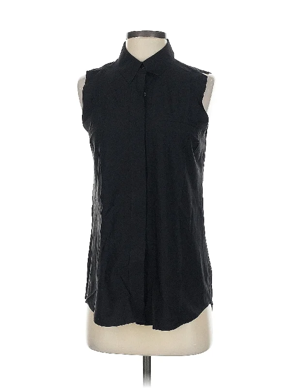 Best Sellers Sleeveless Button Down Shirt