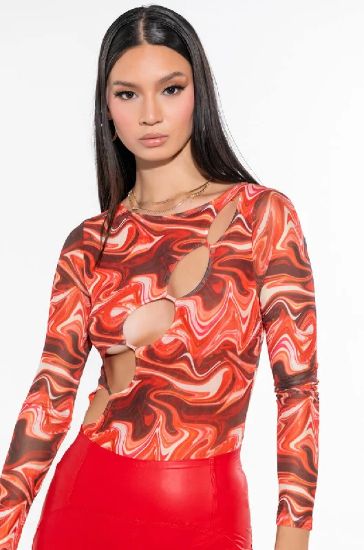 Absurdly Cheap Sale SWEETHEART BODYSUIT WITH CUT OUTS