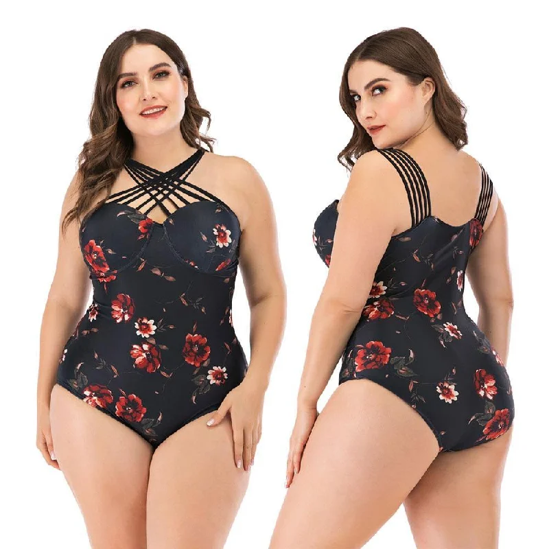 Women’s Activewear for Exercise and Sports Honolulu Floral Plus Size Swimwear