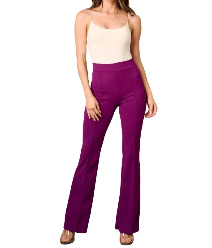 Shop Our Looks High Waisted Pant In Purple