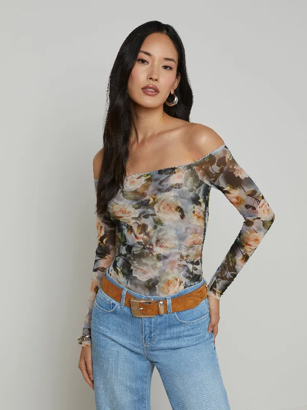 Your Timeless Wardrobe Awaits Peonie Off-The-Shoulder Bodysuit