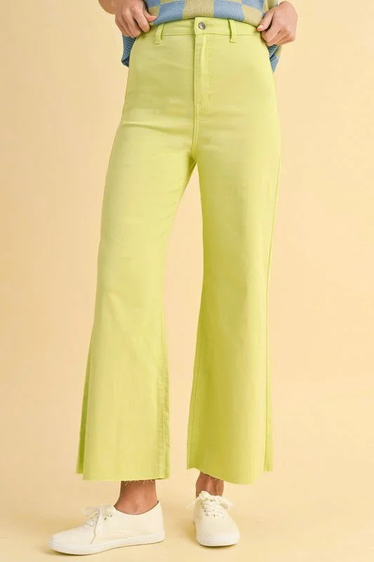 Sale For Women Chasing Sunsets Lime Denim Jeans