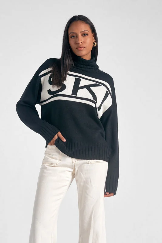 Chic Trend Collection Ski Turtleneck Sweater