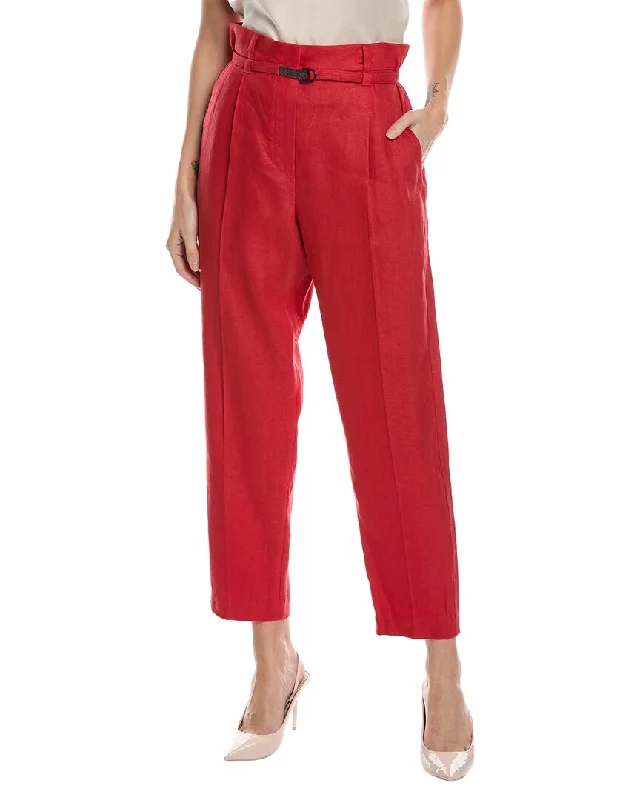 Exclusive Women’s Fashion Collection Brunello Cucinelli Linen-Blend Pant