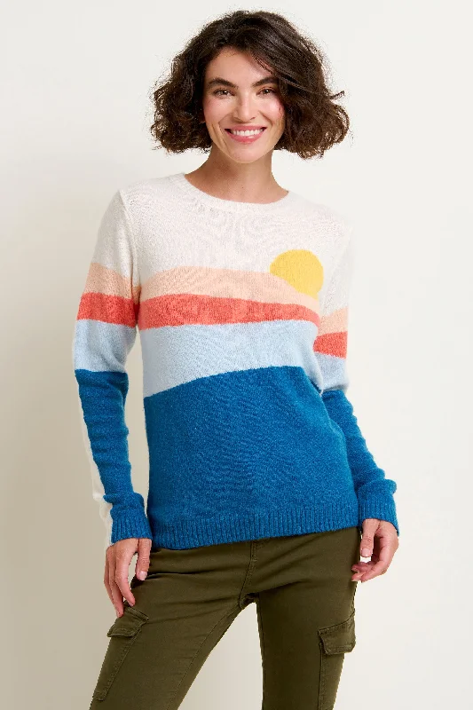 Trendy Boutiques Online Autumn Landscape Knitted Jumper