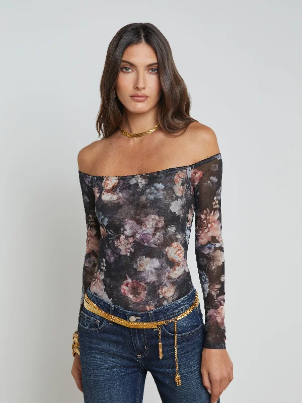 Trend Driven Wardrobe Peonie Off-The-Shoulder Bodysuit