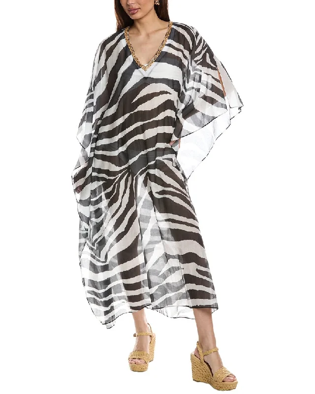 Trendy Urban Attire Natori Silk-Blend Caftan