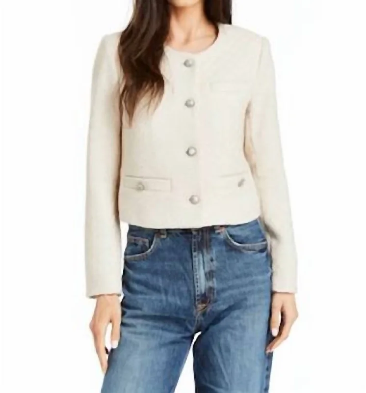 Cheap Women's Clothing Online Emillia Buttoned Jacket In Petal