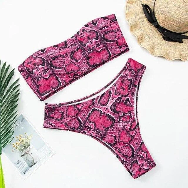 Rose Snake Print