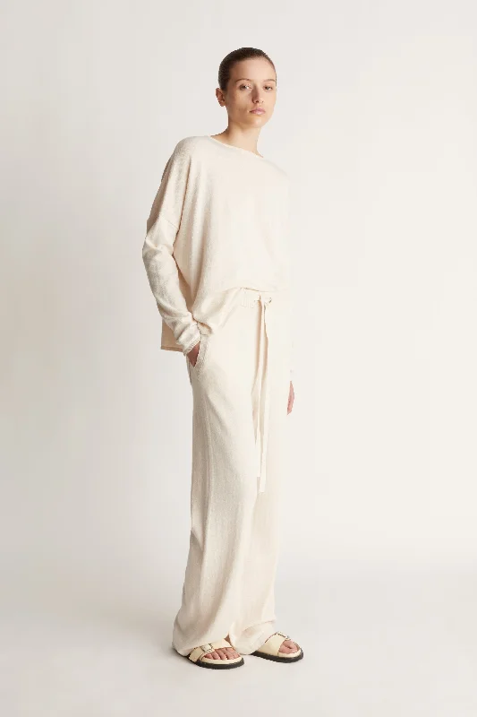 Chic & Cozy Apparel Cotton Cashmere Wide Leg Pant