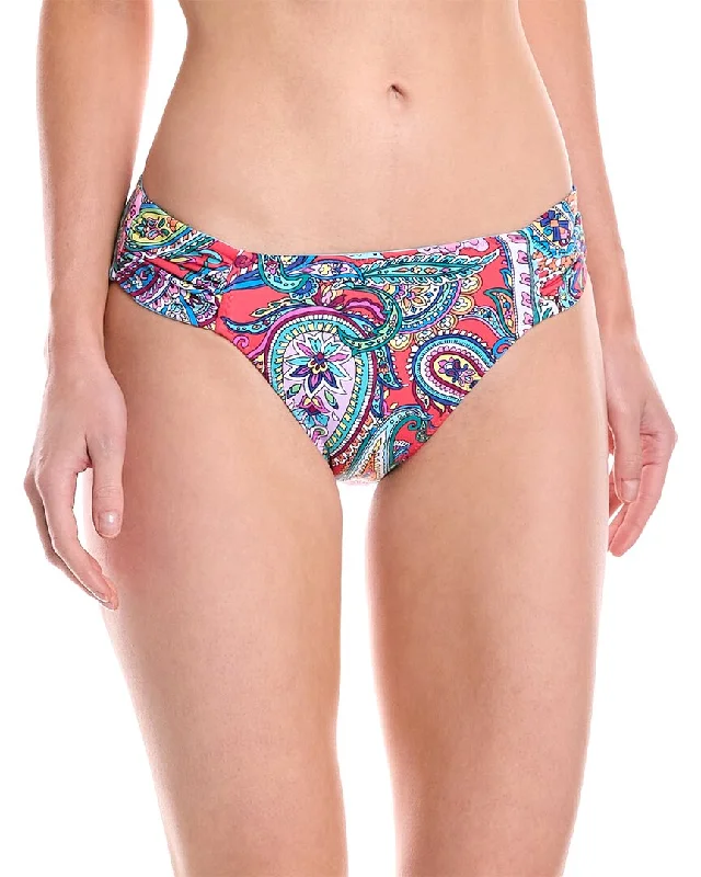 The Latest Trends Tommy Bahama Paisley Keys Reversible Shirred Bikini Bottom