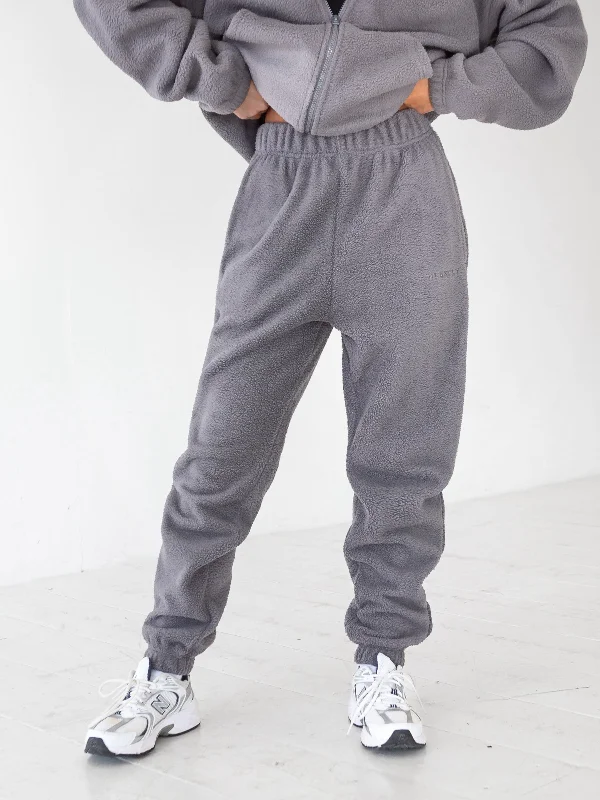 Women’s Formal Wear Borg Sweatpants - Charcoal